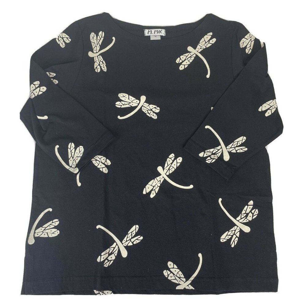 M. Mac Womens 3/4 Top